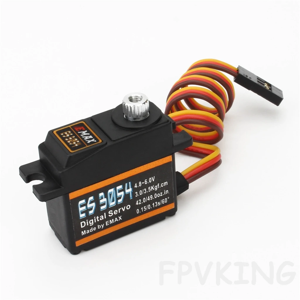 

Цифровой сервопривод Emax ES3054 17г 3.5кг 0.13с 23T с металлическим редуктором для радиоуправляемых самолетов и гоночных дронов, замена ES3154