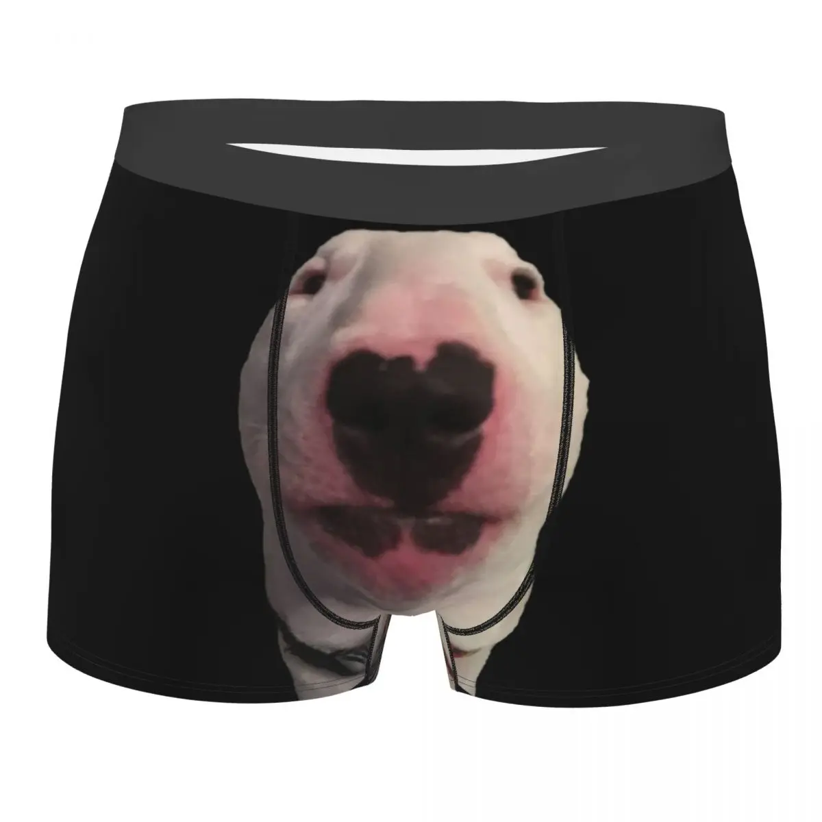 Custom Cool Bull Terrier Dog Funny Meme Boxers Shorts Panties Male Underpants Stretch Briefs Underwear