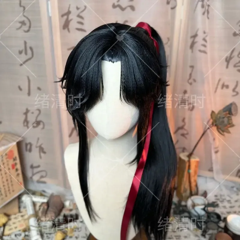 

DY20Styled Tian Guan Ci Fu Cosplay Hua Cheng San Lang Wig Heaven Officials Blessing Cosplay Black Wig Heat Resistant Synthetic W