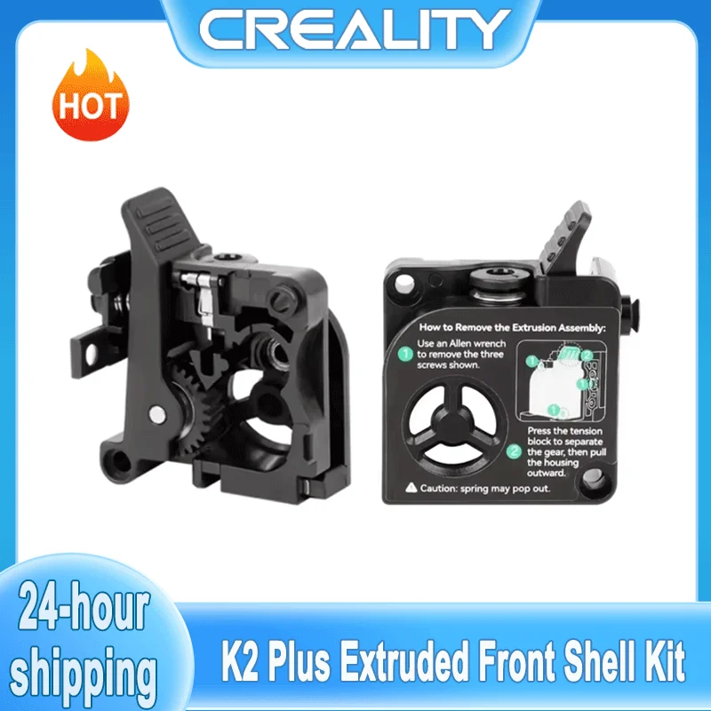 Creality K2/K2 Pro/K2 Plus 3D Printer Extruded Front Shell Kit Original Accessory Parts for Enhanced Performance