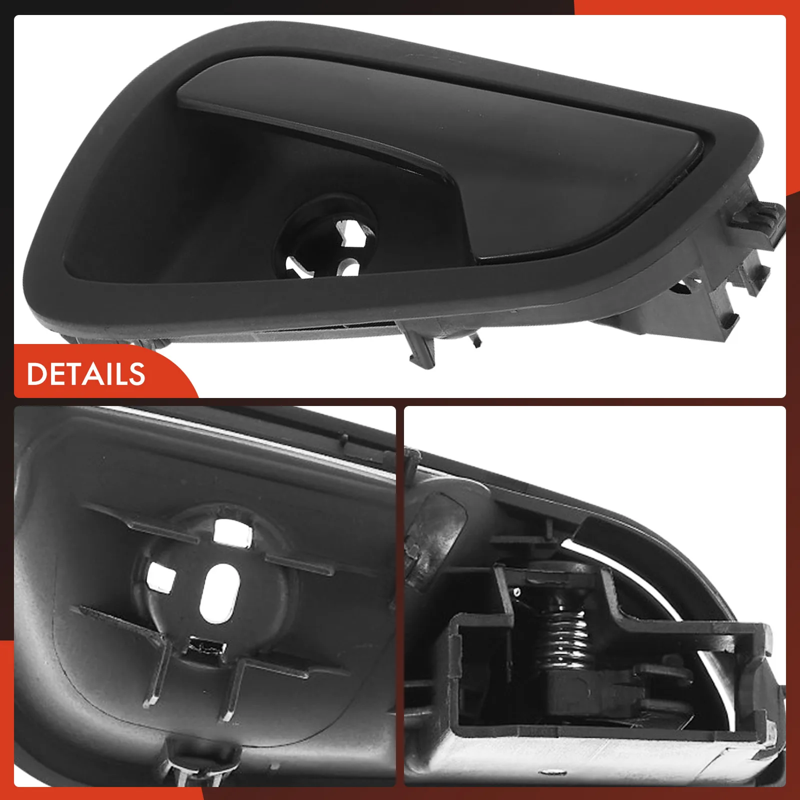 A-Premium Rear Driver or Front Driver Side Black Interior Door Handle for Ford Focus 2012-2015