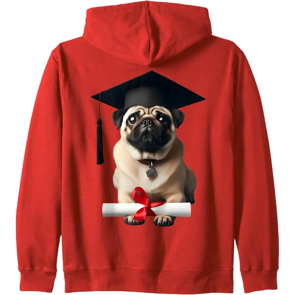 

Pug Dog Graduation Training School Graduate Obedience Zip Hoodie