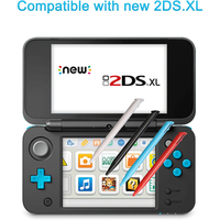 1 Pc New 2DS XL Plastic Stylus Pen, Replacement Stylus Compatible with Nintendo New 2DS XL, 4 in 1 Combo Touch Pen Multi color
