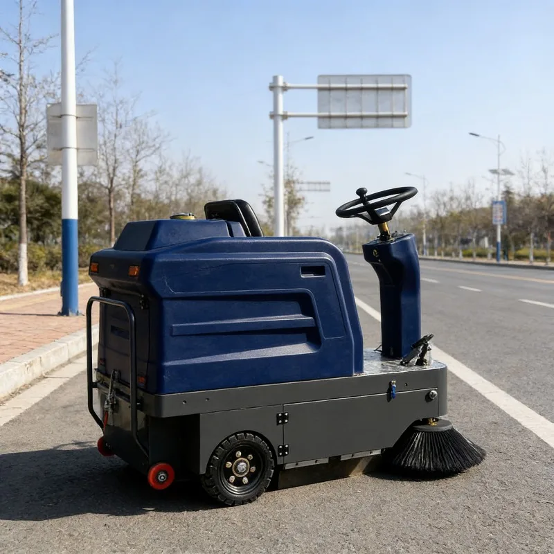 Easy To Operate Ride On Electric Floor Sweeper Requires Minimal Training For Warehouse Staff Professional Sweeping Solution