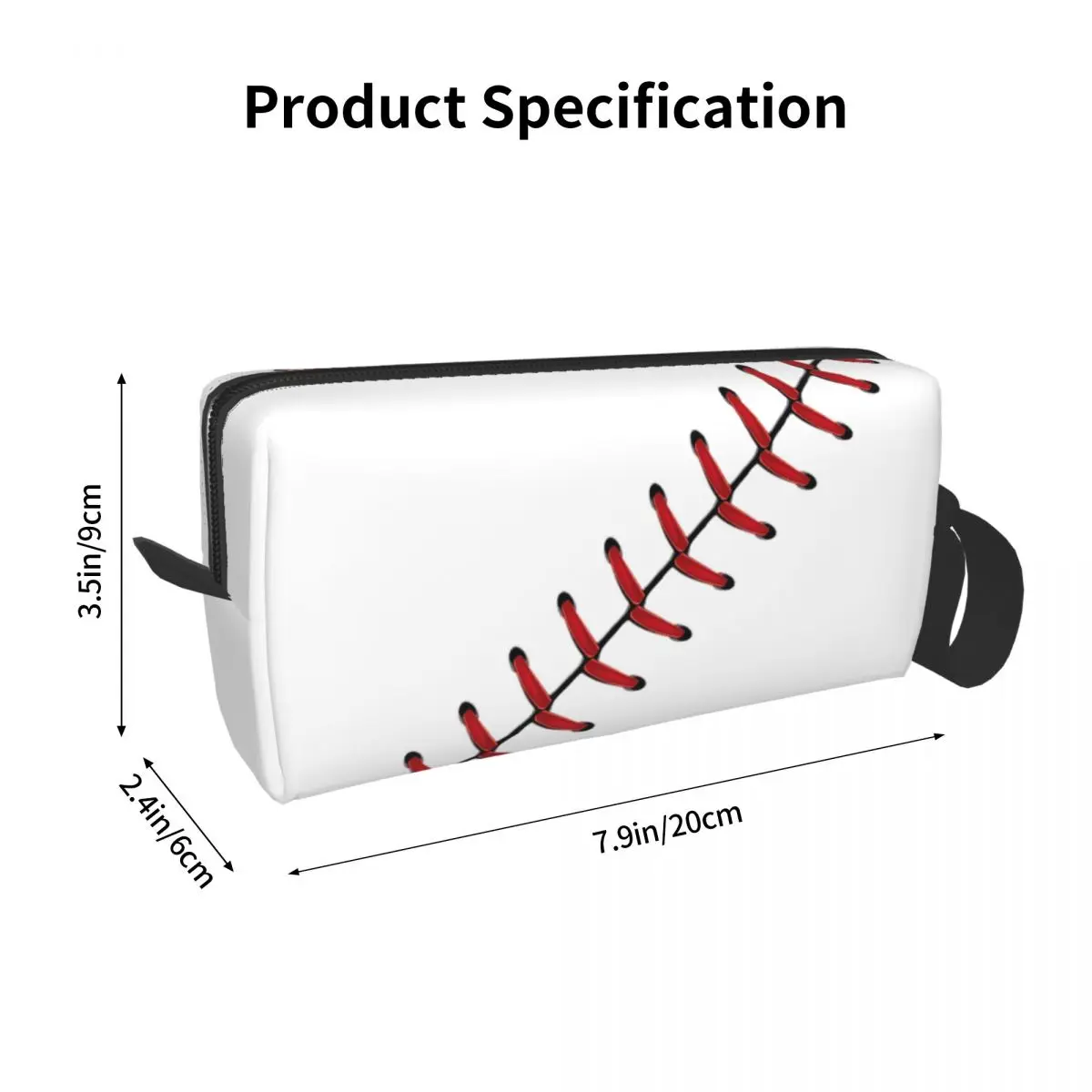 Bolsa de aseo de encaje de béisbol de Softball personalizada para mujer, organizador de cosméticos de maquillaje, almacenamiento de belleza para damas, caja de Kit Dopp