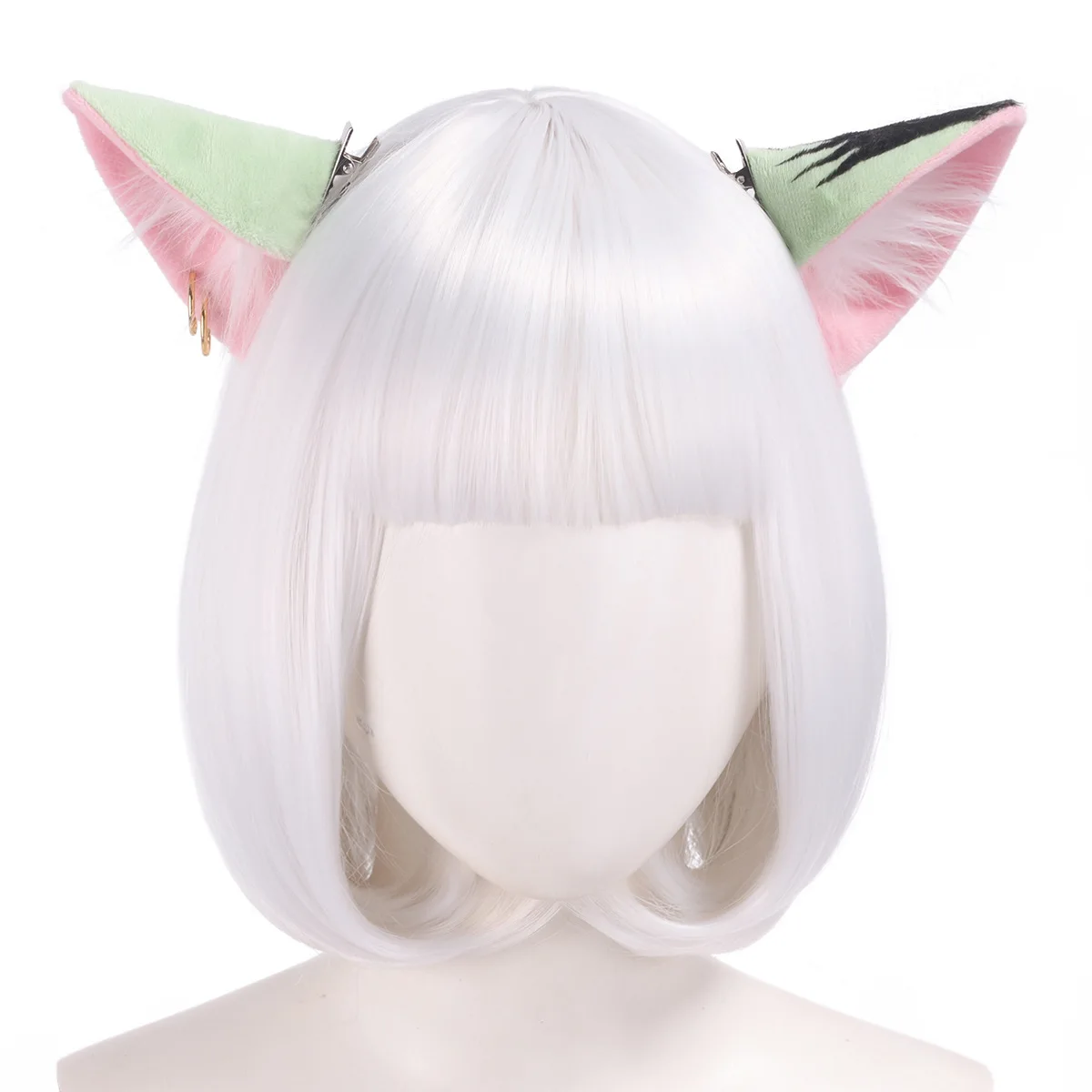 Anime Chainsmoker Cat Ears Yaniko Satou Aru Net Yani Yaku Neko Cosplay Props Decors Hame Neko Halloween Accsssories Ear Clip