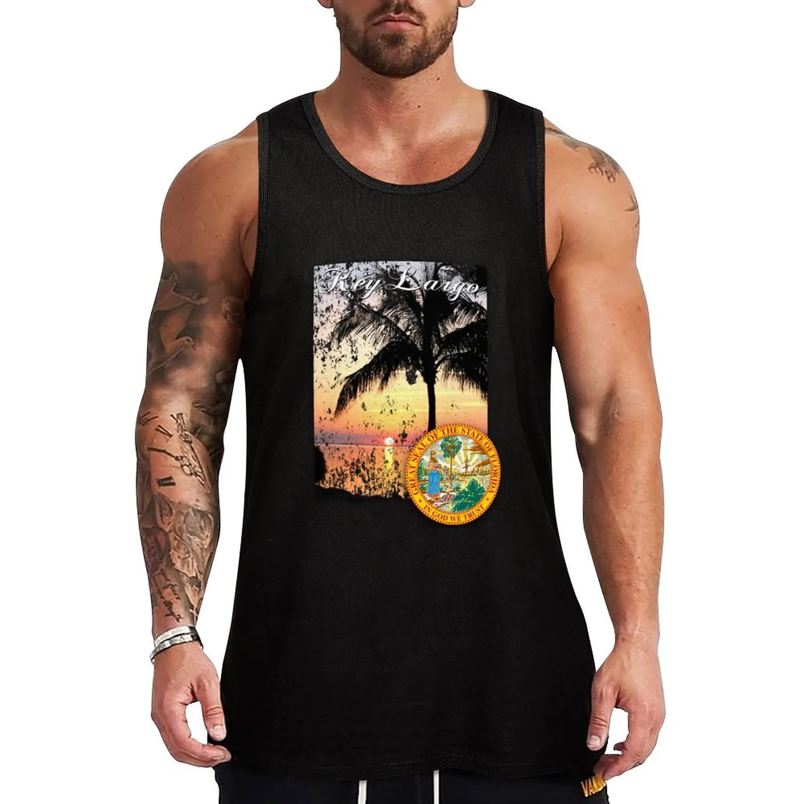 

key largo Tank Top gym wear men Man sleeveless shirt sleeveless