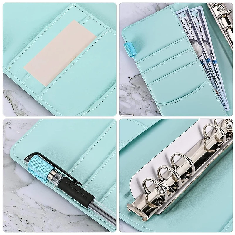 Бюджетная папка формата А6 с конвертами на молнии-органайзер для денег с 20 денежными конвертами для составления бюджета, папка для наличных денег