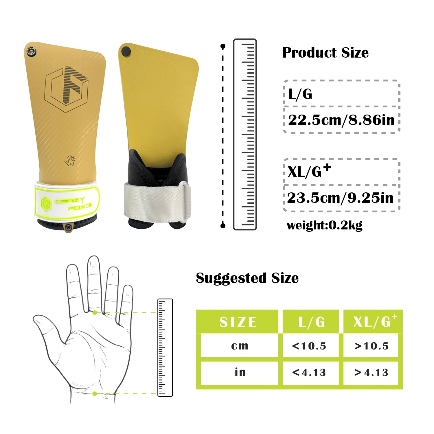 

Natural Rubber Anti‑Slip Palm Grips, Magnesium‑Free Hand Protectors, Anti‑Callus Gym Gear for CrossFit & Fitness Athletes+Bag