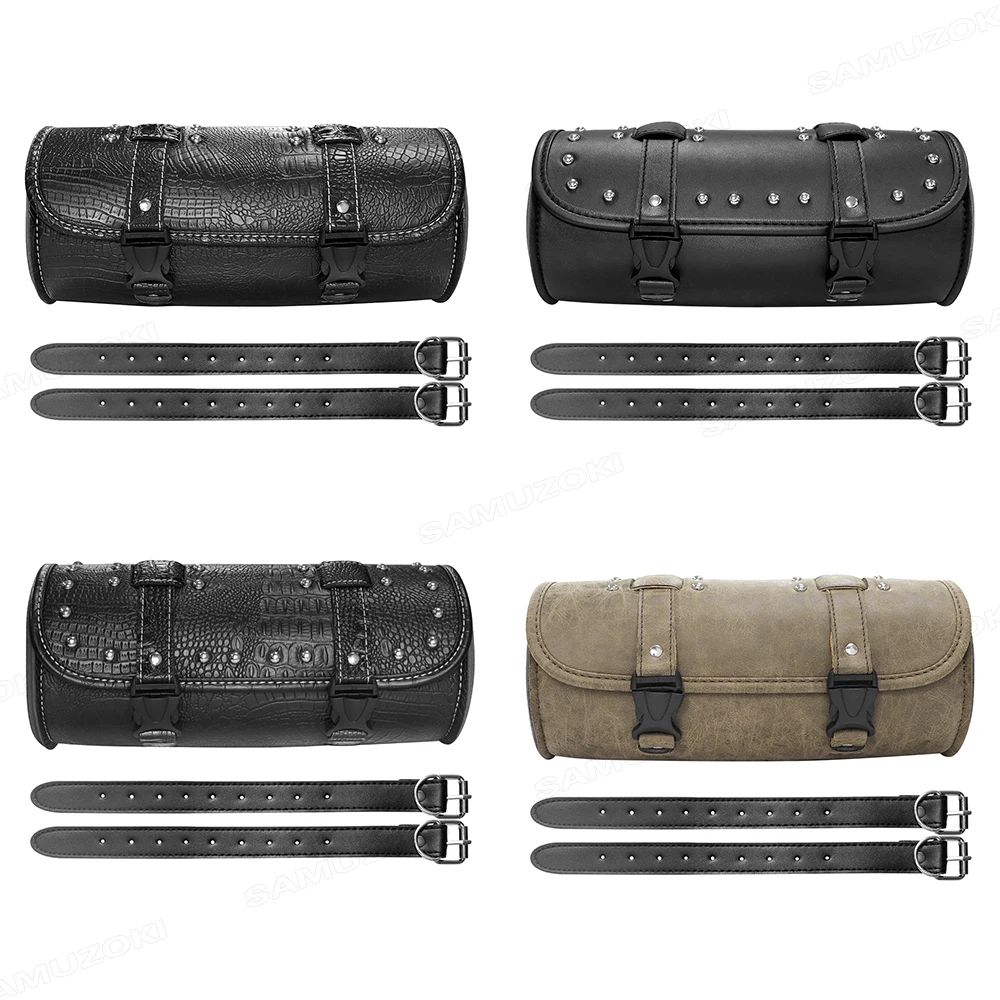 Motorcycle Fork Saddle Bag Rack Luggage Travel Bag Tool Saddlebag For Harley Sportster Touring Dyna Softail For Honda For Yamaha