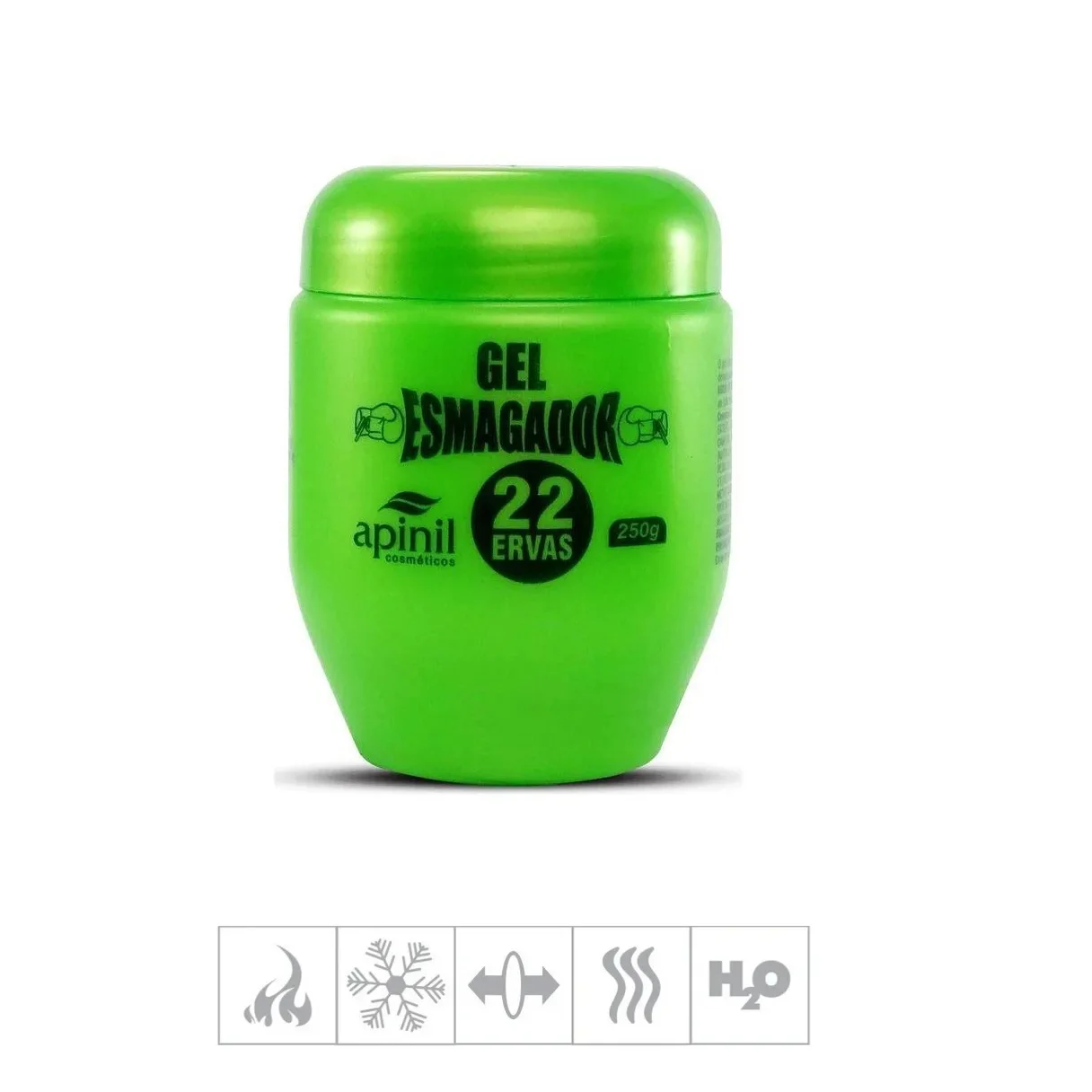 Gel Massageador 22 Ervas bone crushing Apinil - Pote 240g