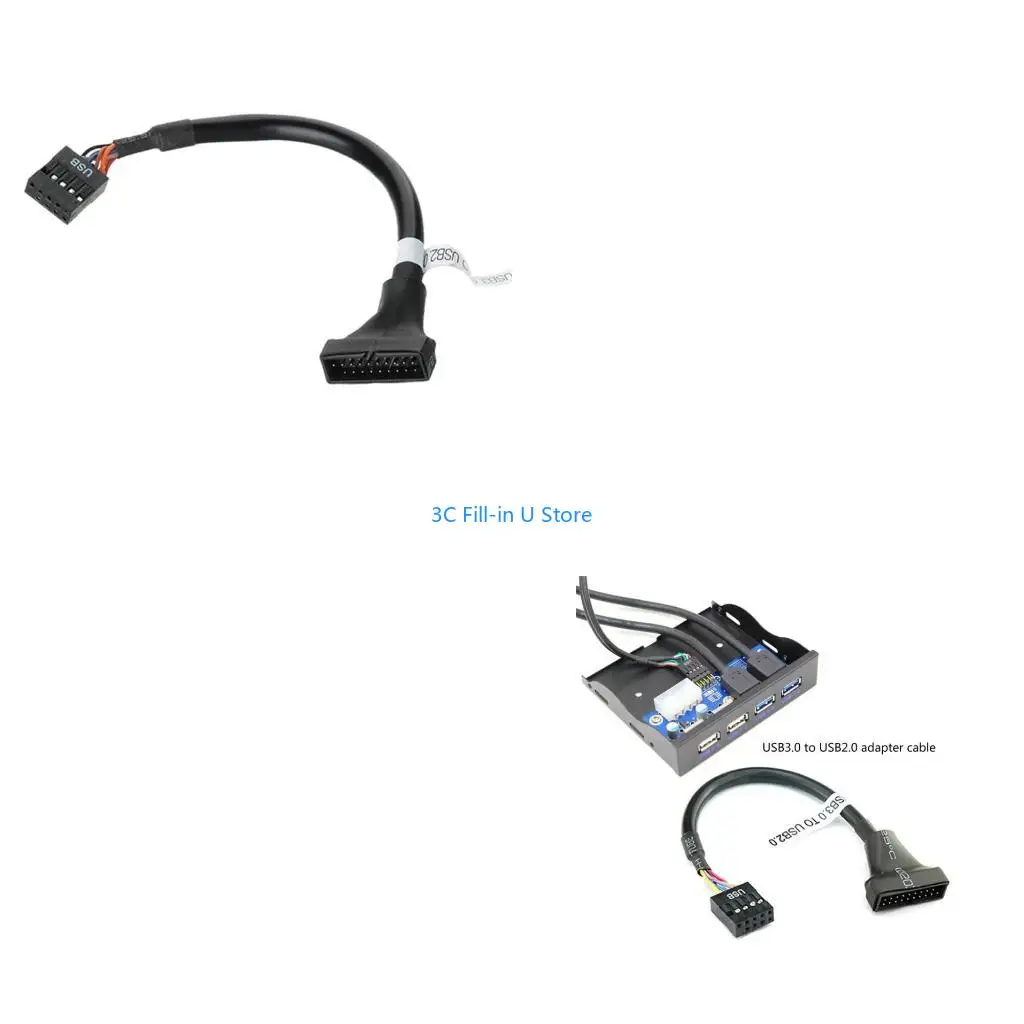 G8TA 1-Pack USB to USB 2.0 Adapter Cable Computer Motherboard Cable Connectors