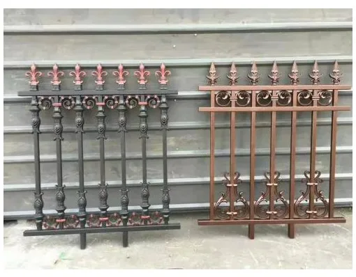 China Iron Fence 2026 New Style Custom Durable Corrosion Resistant WPC Galvanized Steel Wrought Iron Aluminum Fence Panel Panels