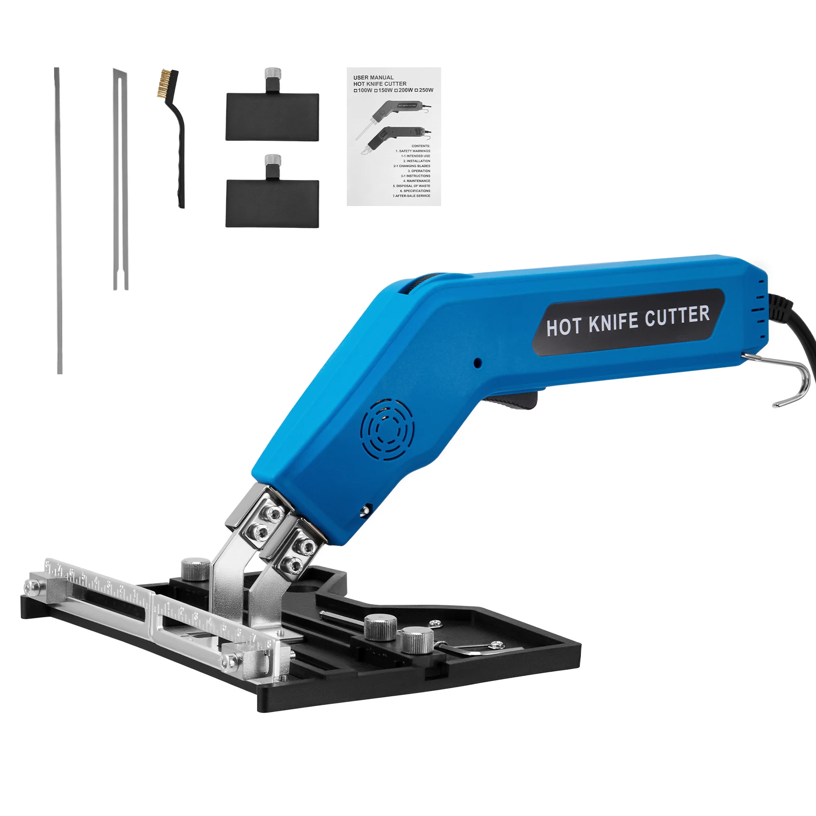 200W Air Cool Hot Knife Foam Cutter Tool Machine Slotting Groove Styrofoam Polystyrene Fabric Rope Cutter Electric Heating Knife