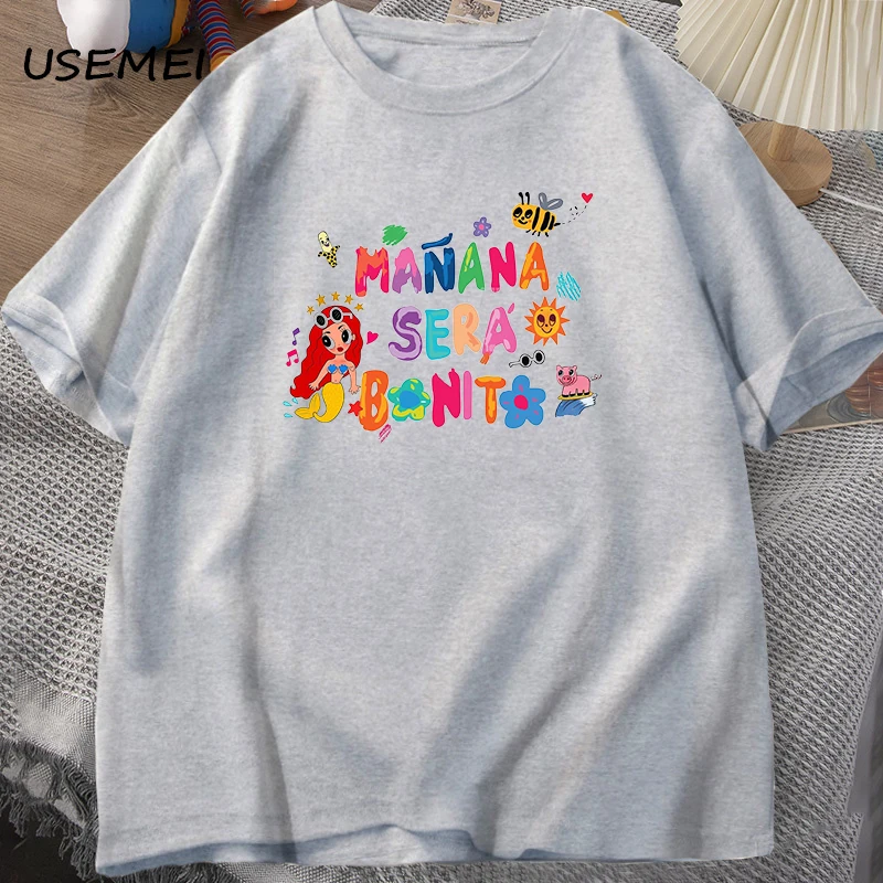 Manana Sera Bonito T-shirts Women Men Colombia Singer Karol G T Shirt Cotton Short Sleeve Harajuku Tees Funny Graphic T Shirts