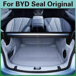 For BYD Seal EV DMi 2025 2024 Leather Car Front Storage Box Pad Trunk Mat Waterproof Bottom Protector Pad Car Interior Decor