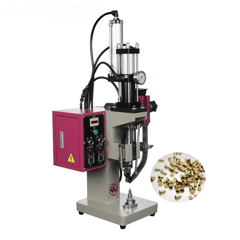 Self-Punching Rivet Air Eye Snap Button Manual Automatic Eyelet Punching Hand Press Machine