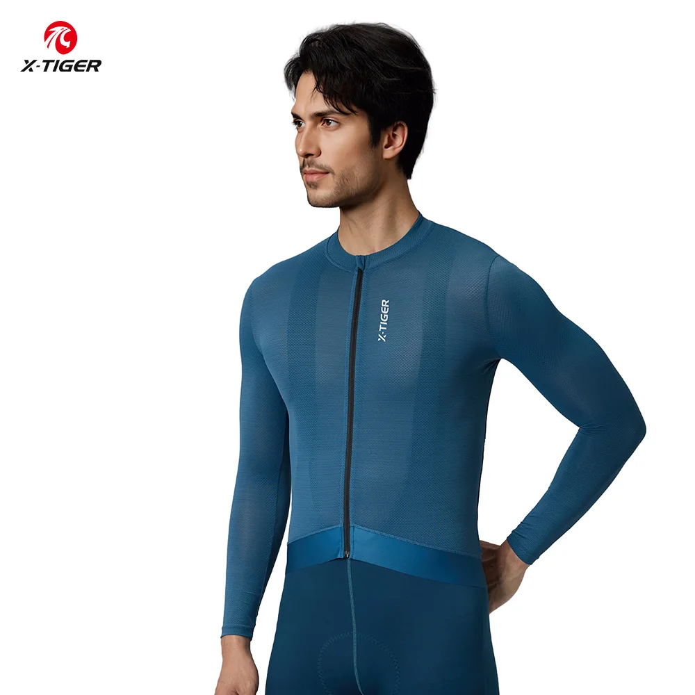 

X-TIGER Cycling Jersey Long Sleeve Anti-sweat Breathable Road Bike Jersey Bicycle Shirt Cycling Clothing MTB Dry Slim Fit Pro