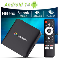 H96Max S905L3 4K HD Android 14 Smart TV Box USB 2.0 2.4G&5G Dual WiFi Support Google Voice Assistant Set Top Box Media Player