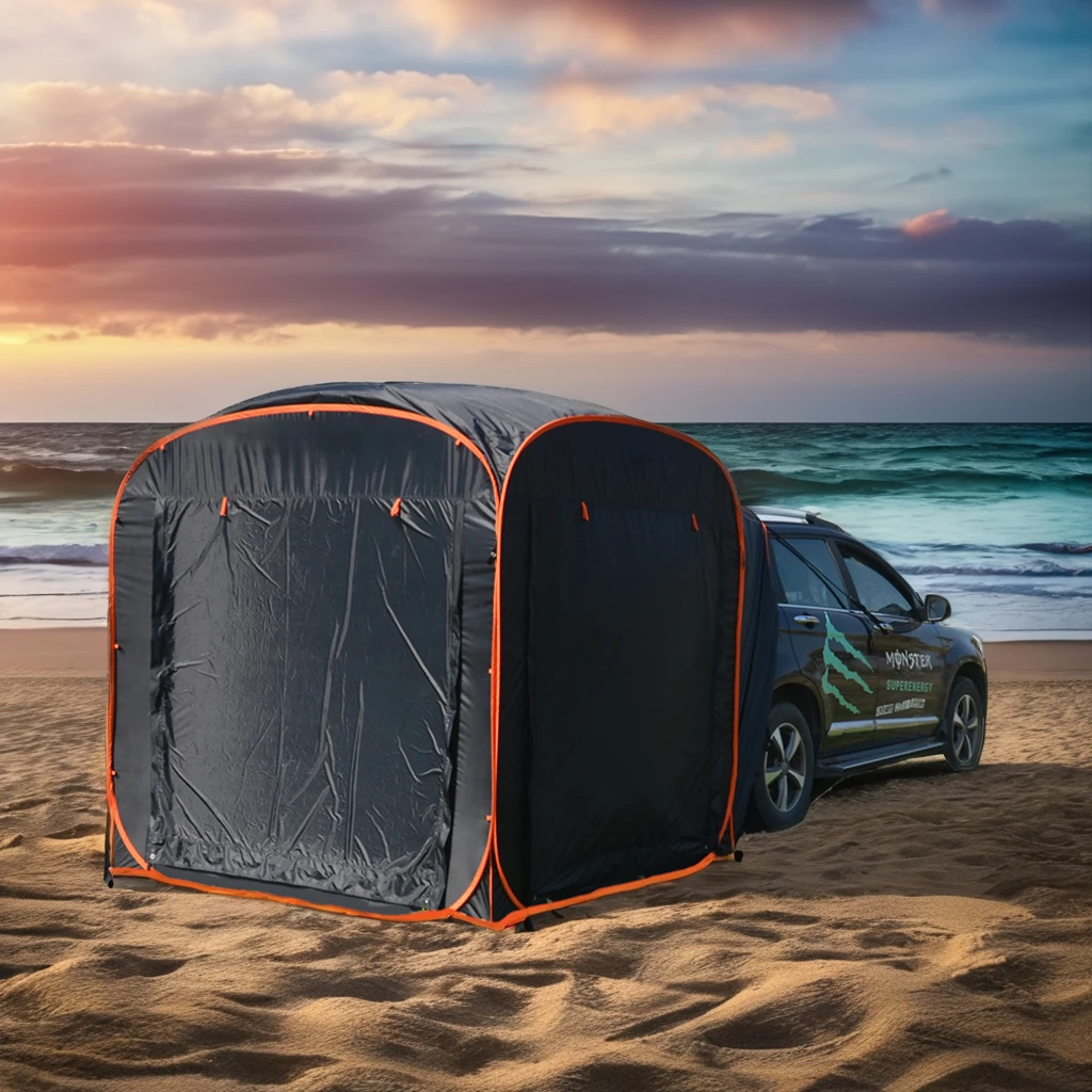 Favour Automatic SUV Pop-Up Tent Designed for Car Extended Back Door with Capacity for 3-4 Campers