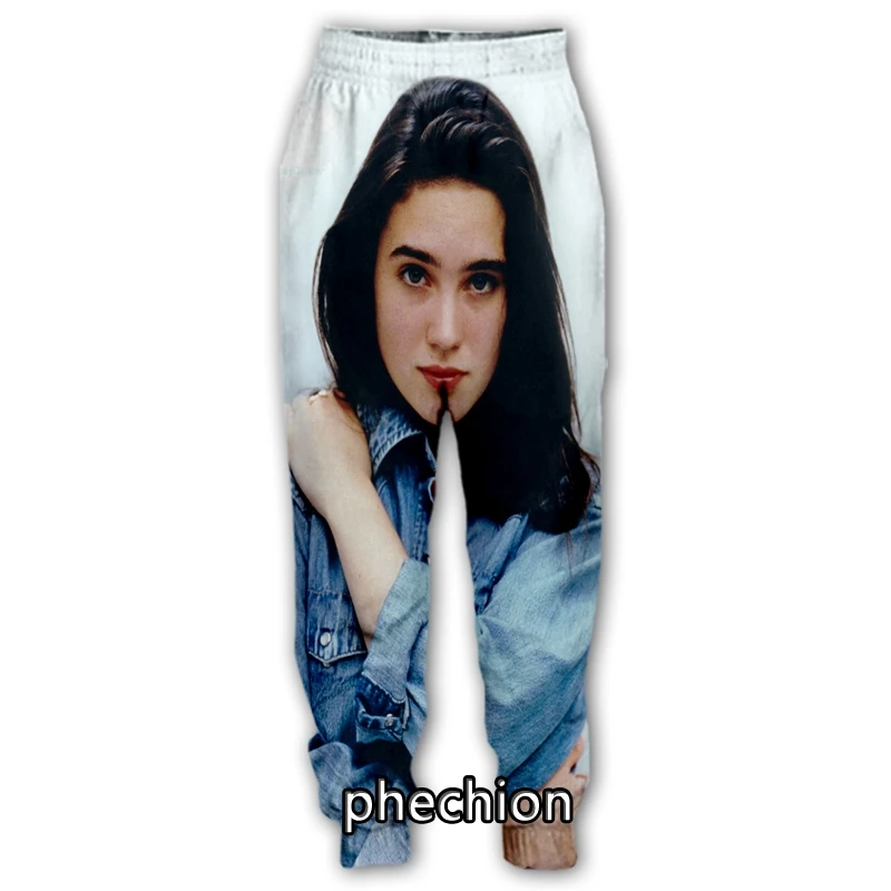 

phechion New Men/Women Jennifer Connelly 3D Printed Casual Pants Fashion Streetwear Men Loose Sporting Long Trousers F270