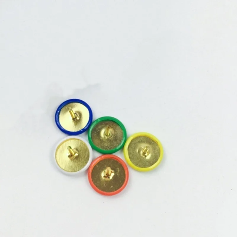 46 pcs Round Head Push Pins, Random Color Assortment and Soft Coated Grip, ideal for Office Bulletin Boards
