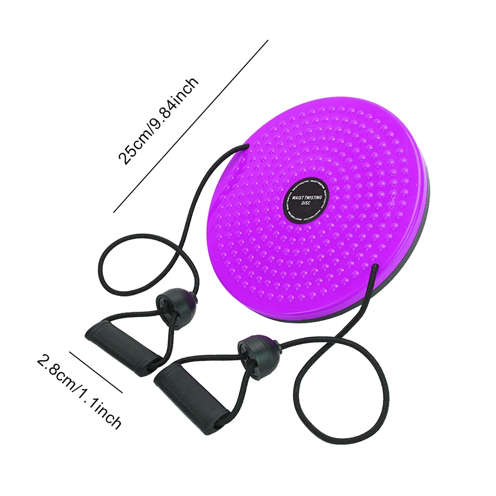 Ab Twister Board مع تدليك القدم وحيد الخصر الهمس القرص مدرب خصر التواء القرص لتخسيس الخصر الأسلحة الوركين والفخذين #6