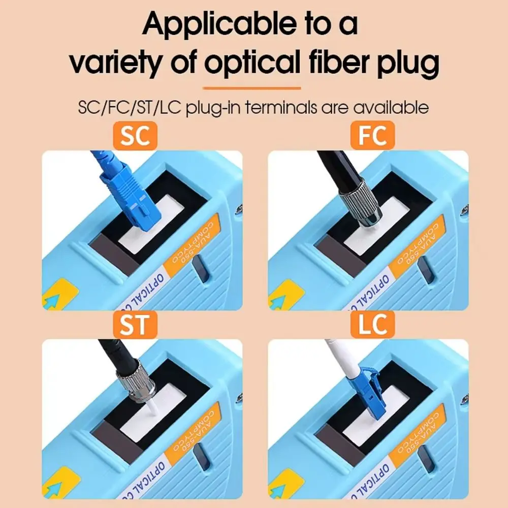 

Fine Fibers Fiber End Face Cleaning Box Replaceable Core Convenient Fiber Wiping Tool SC/FC/ST/LC Fast Fiber Optic Cleaner Tools