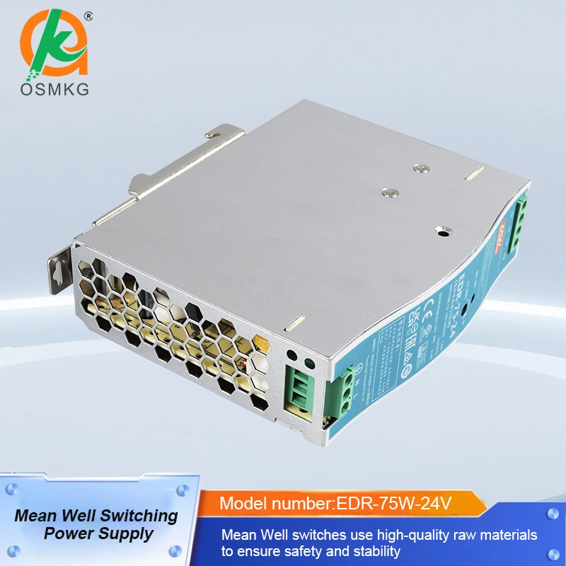 EDR Series 75W 24V Din Rail Switching Power Supply for PLC