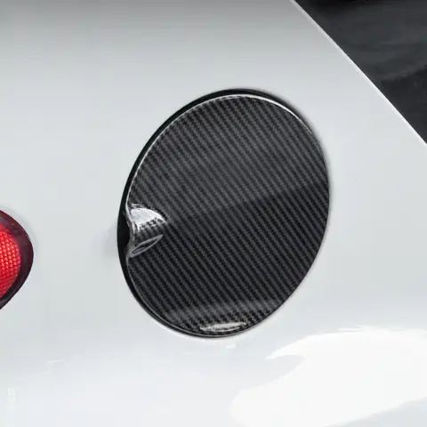 스마트 451 Fortwo 자동차 연료 필러 탱크 커버 장식 스티커 탄소 섬유 블랙 가스 탱크 캡 외부 부품 자동차 액세서리
