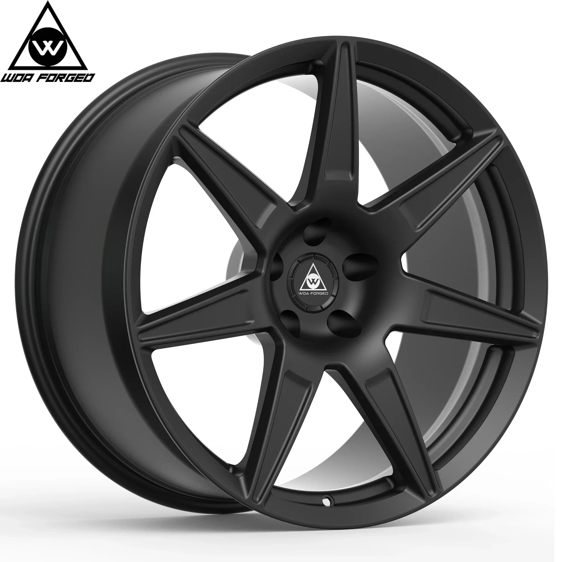 WOA FORGED Monoblock 7 Spoke 19 20 21 22 Inch Passenger Car Wheels Sport Alloy Rim 5X115 for Dodge Challenger Charger Rt Hellcat