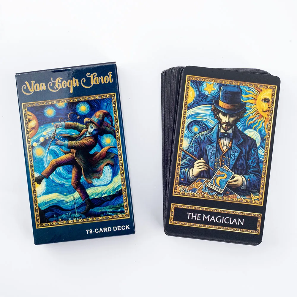 Van Gogh Tarot 78-Kartendeck, Brettspiele, Illustration, Wahrsagerei, Weisheit, Orakelkarten, Party, Desktop, Spielzeug, Unterhaltung, Freizeit – Detail 10