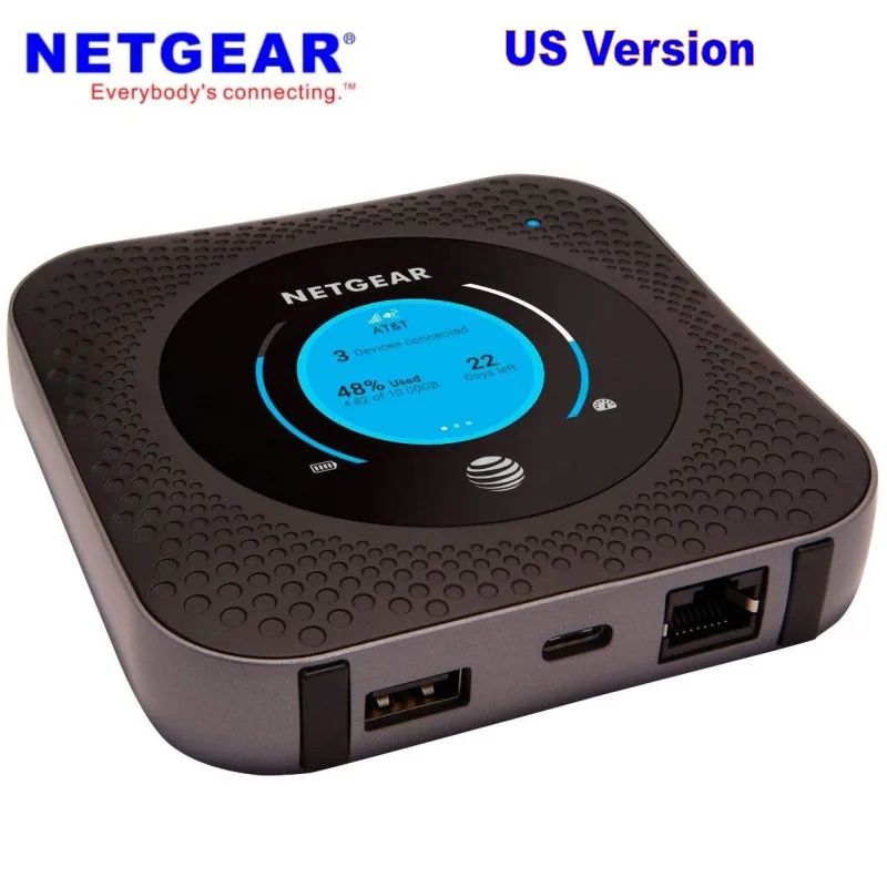 NETGEAR Nighthawk MR1100 4G LTE Mobile Hotspot Router (ปลดล็อก GSM AT & T)