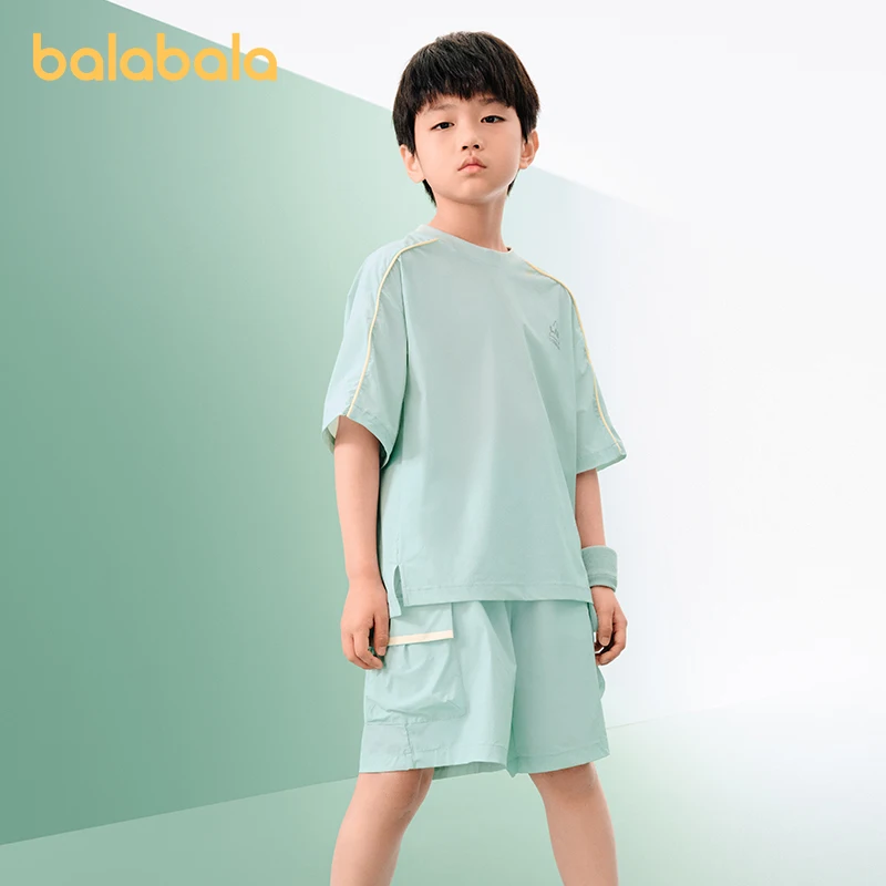 

Kid's Loose Fit Sun Protection Short Sleeve Set