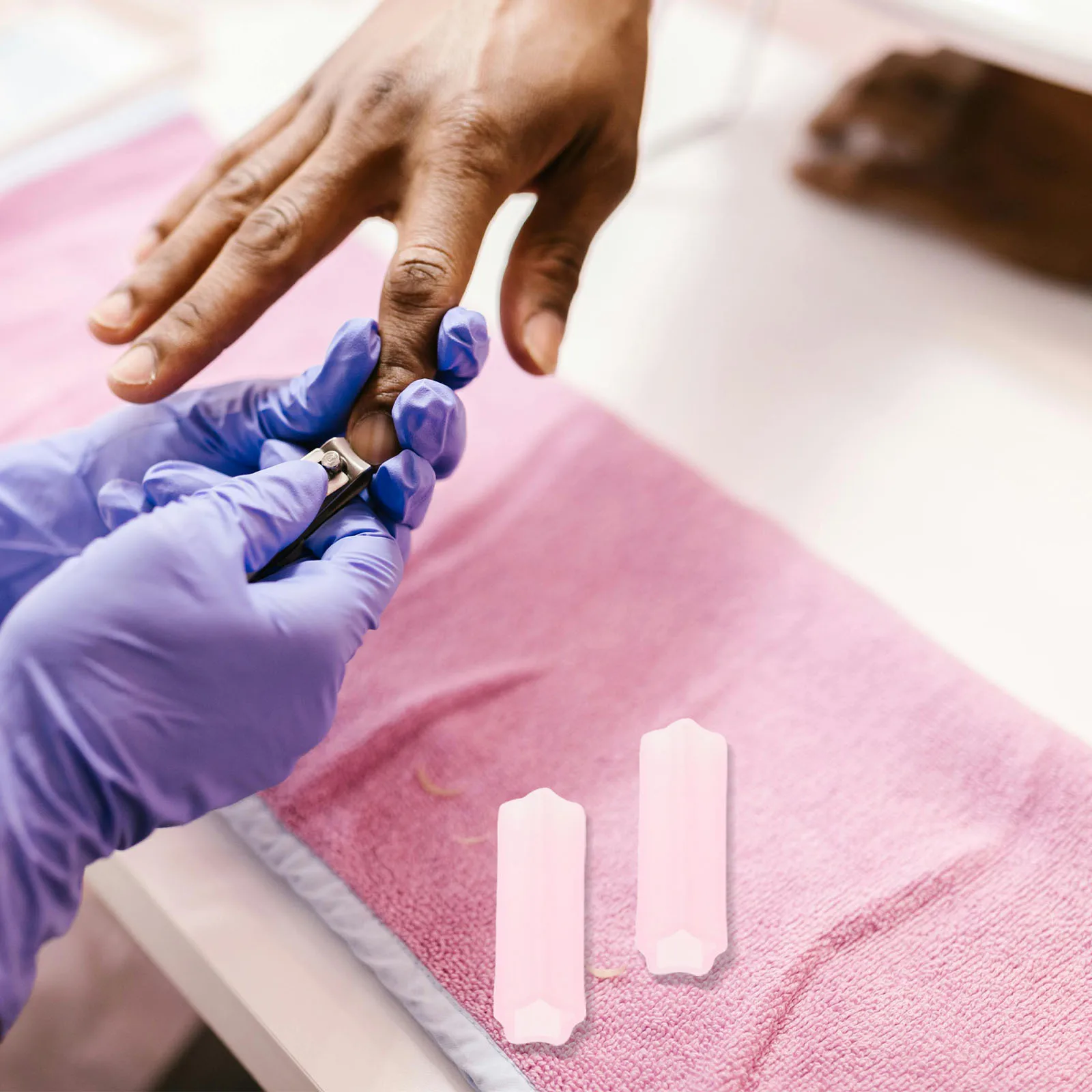 

10Pairs Silicone Cuticle Nipper Protective Cover Sleeve Nail Scissors Manicure Tool Dead Skin Trimmer Nail Care Protector