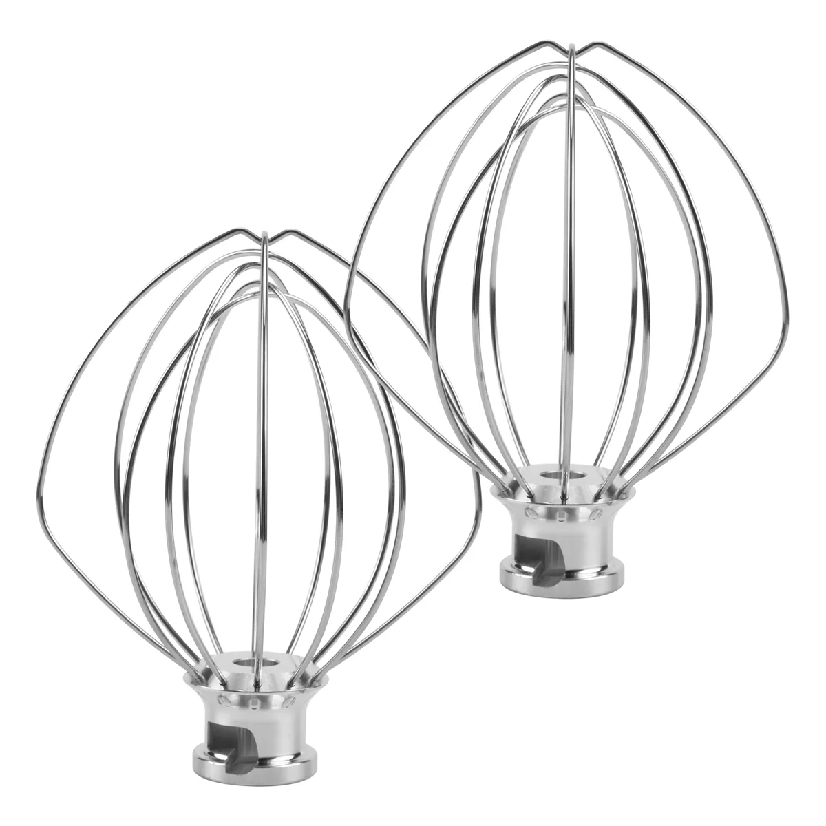 A01M 2 Pack Stainless Steel Wire Whip Mixer Attachment for Kitchenaid K45WW Flour Cake Balloon Whisk Egg Cream Stirrer