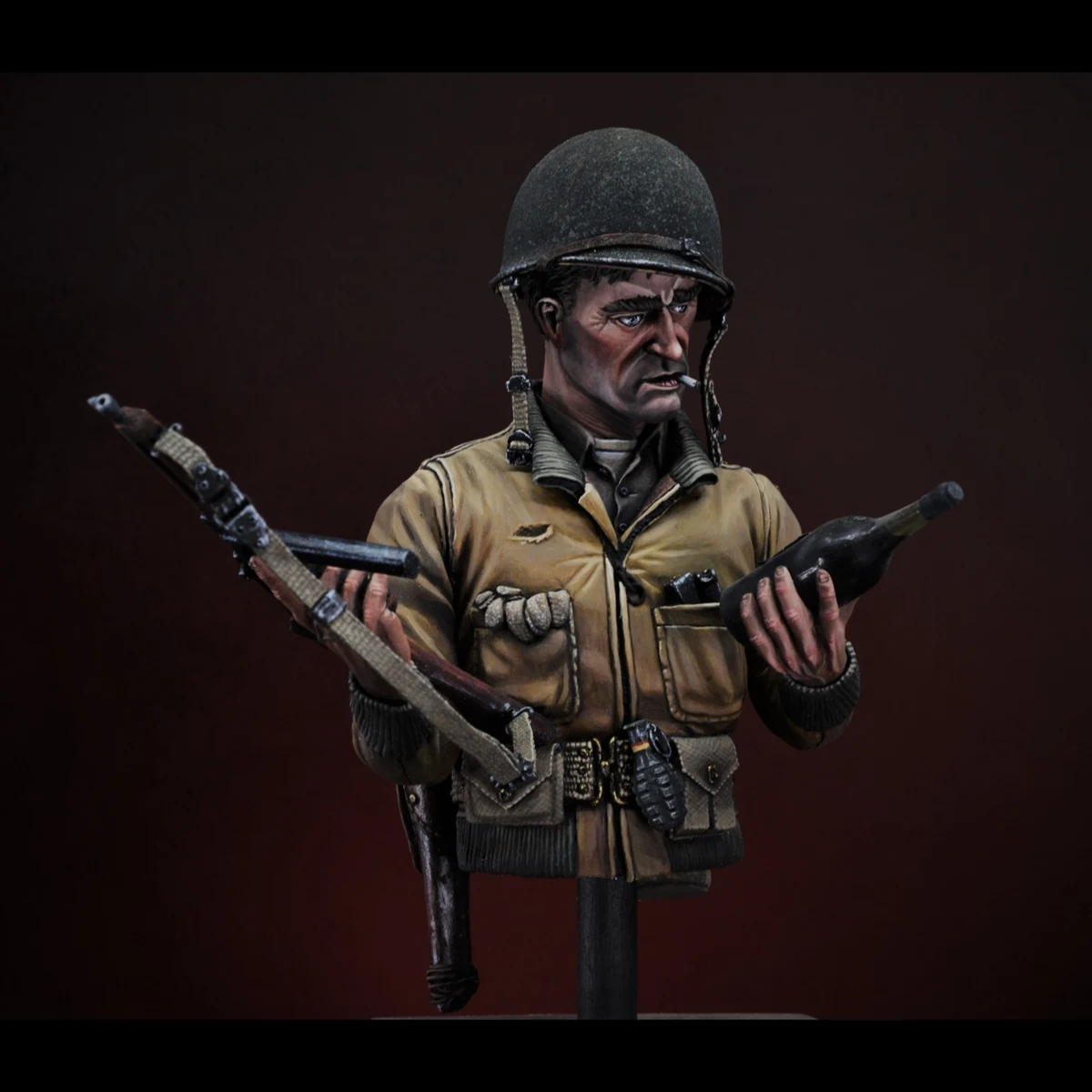 1/10 scale resin unpainted model kit, U.S. Army 2nd Ranger Regiment, unassembled and unpainted GK