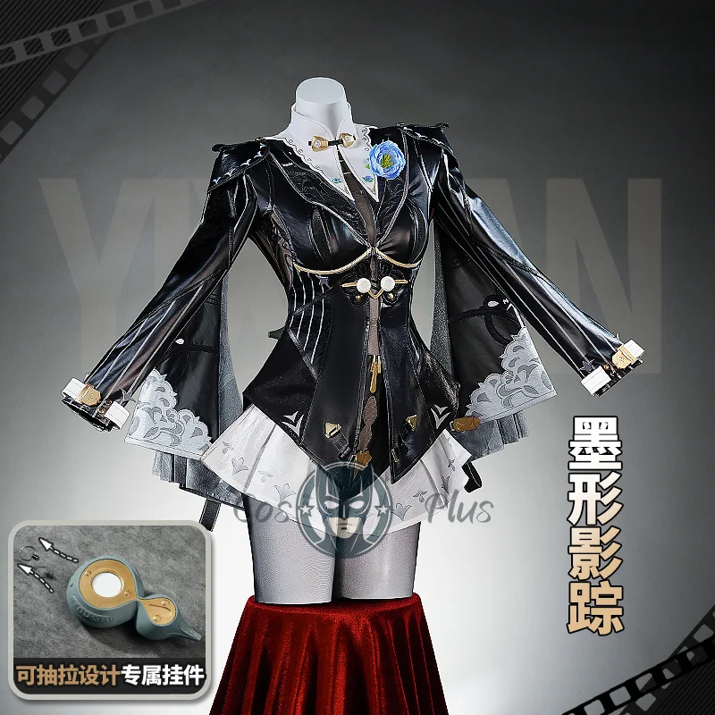 Juego Zenless Zone Zero disfraz de Cosplay para mujer Zzz Shadowmoon vestido de cuero negro brillante uniforme Anime ropa de fiesta de Halloween