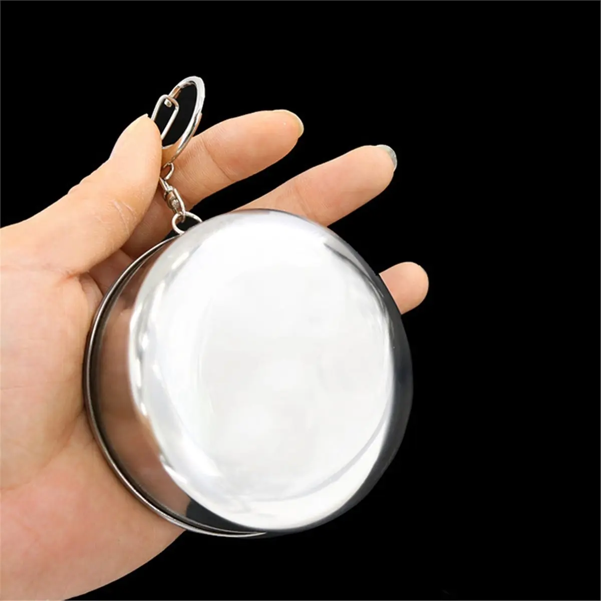 Tasse pliante en acier inoxydable, tasse métallique rétractable pliante, tasses à thé pliantes pour l'extérieur