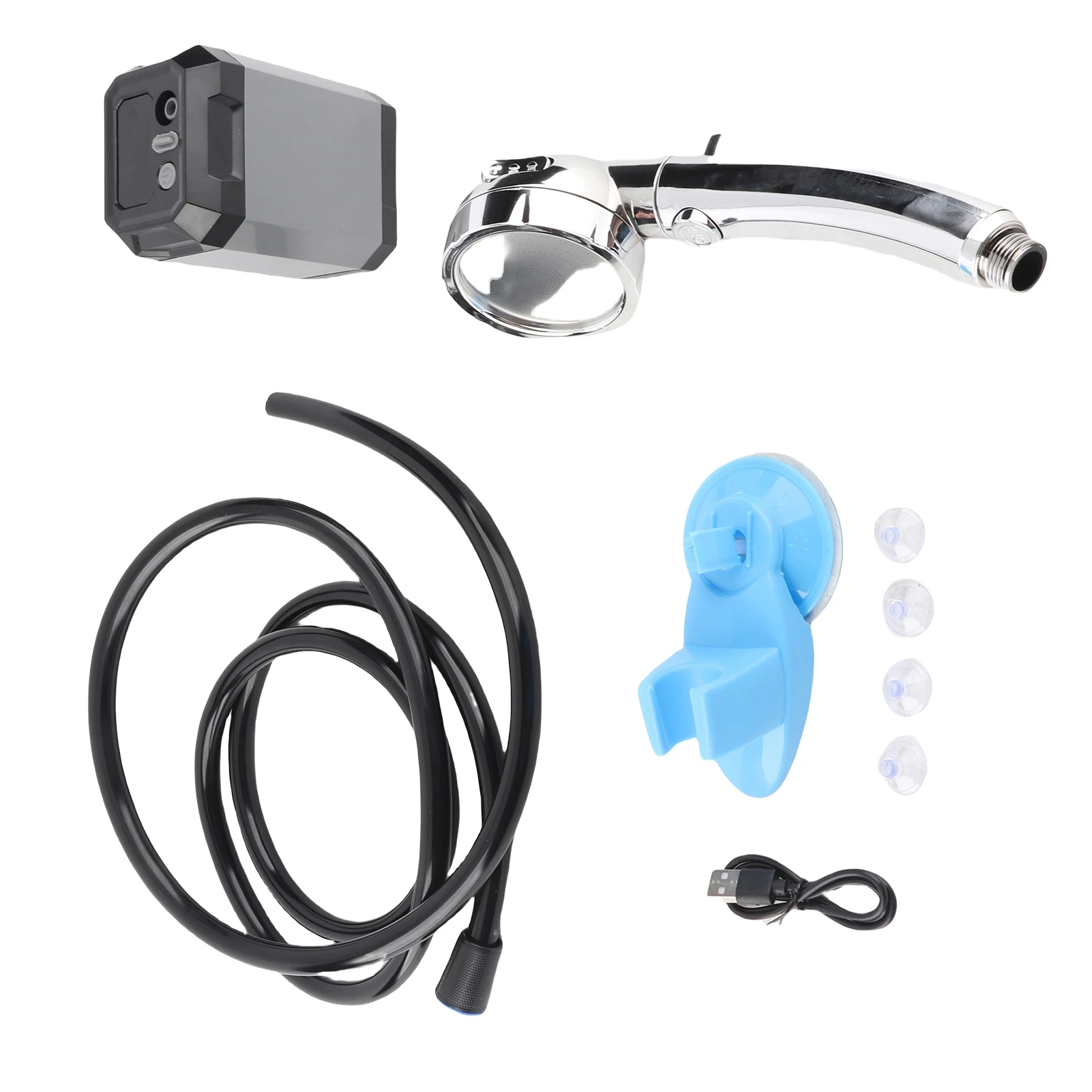 

Уличный электрический насос для душа Портативный беспроводной душ для кемпинга Открытый цифровой дисплей Электрический насос для душа Перезаряжаемый душ