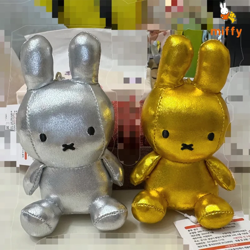 Kawaii Miffy peluche poupée Couple sac à dos Dopamine Anime accessoires Bestie dessin animé moelleux peluche jouet fille cadeaux d'anniversaire parfaits
