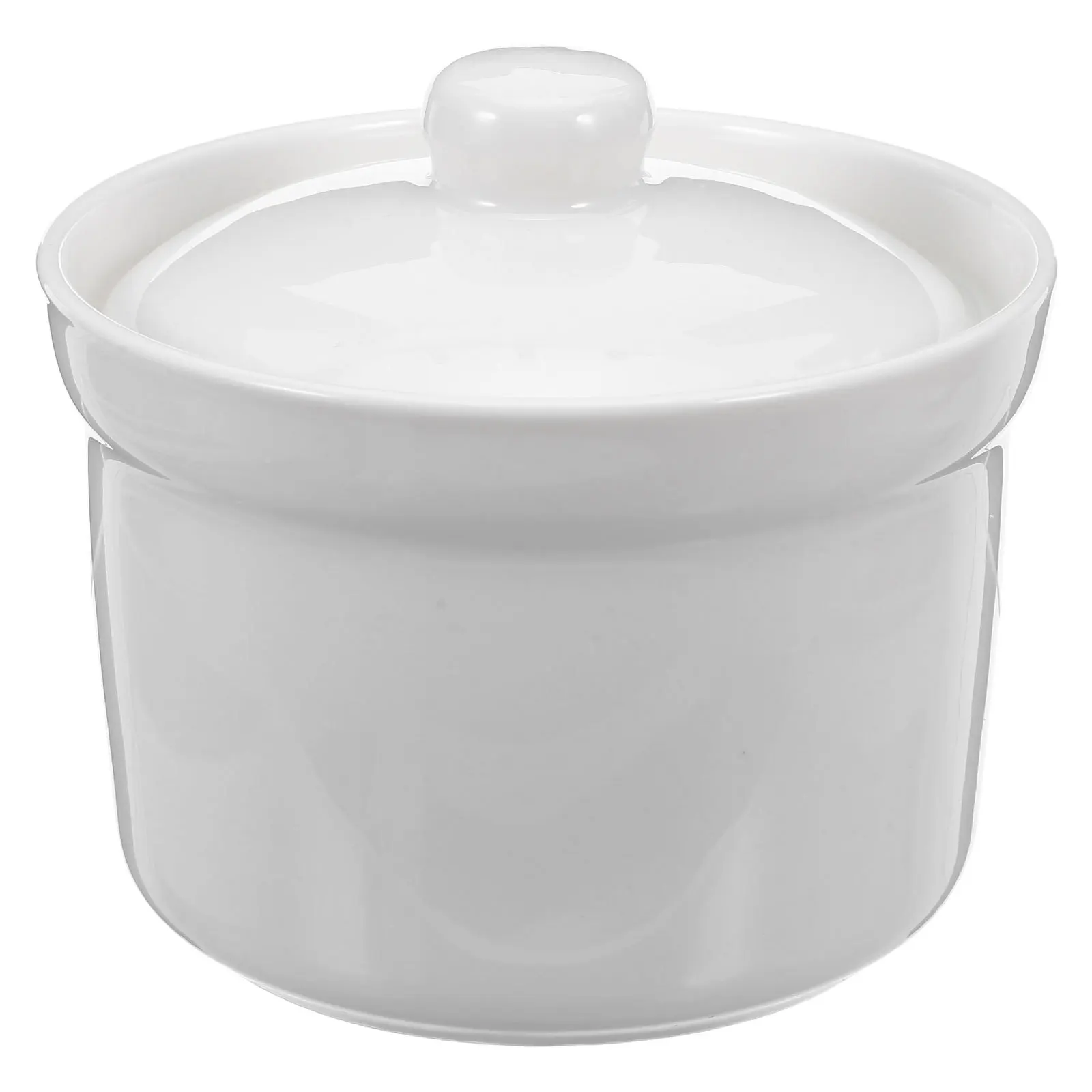 

Ceramic Stew Pot Soup Bowl Non Slip Base with Lid Practical Kitchen Supply Home Use Gift Soup Pot Ceramic Bowl