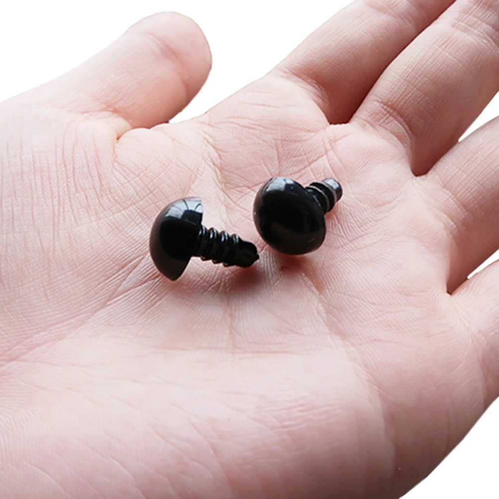 

200 Pcs Scrapbooking for Animal Nose Screws Making Supplies Black