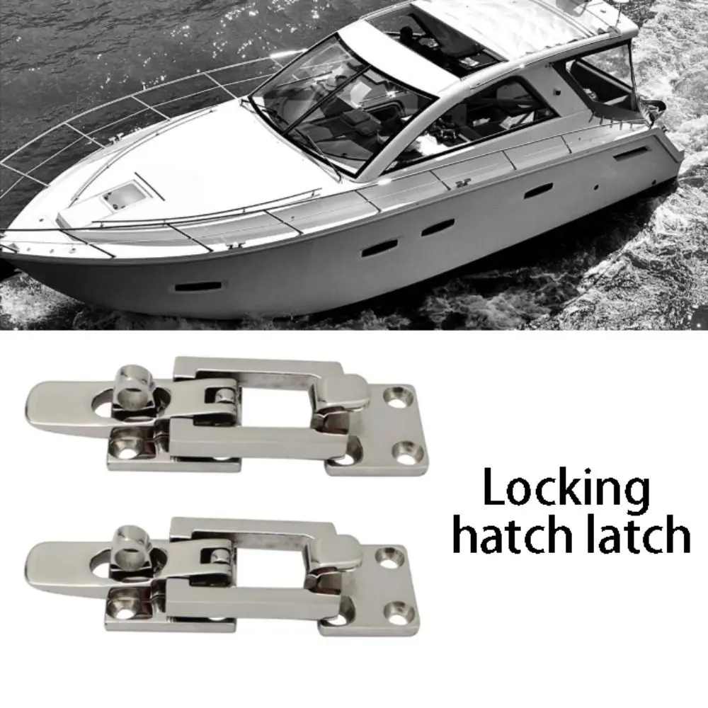

Lockable Door Lock Catch Silver Finish Anti-Rattle Design Anti-Rattle Fastener Marine Grade Marine Hardware Marine Application