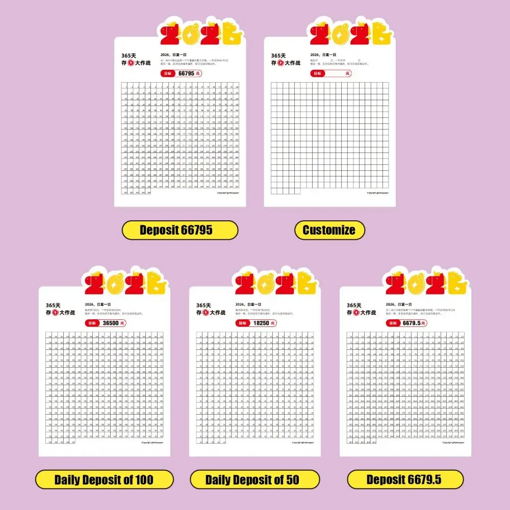 

Get Rich Overnight 2026 Savings Money Calendar Personal Finance Desk Ornaments 365 Days Money Saving Challenge