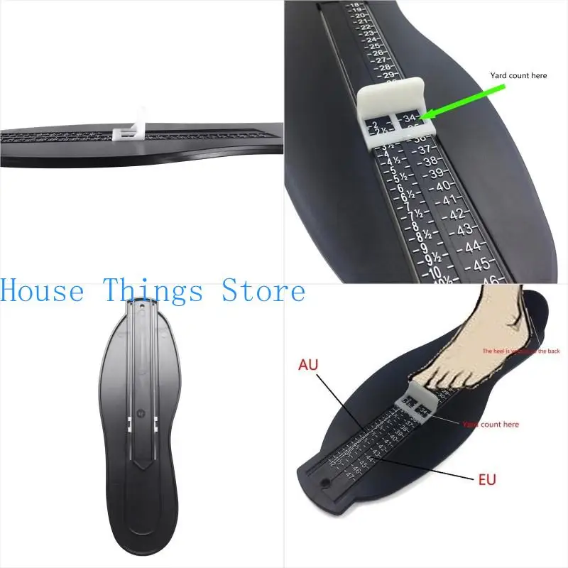 

652F Adults Foot Measuring Tool for Shoes Buying Online and in Stores Easy to Use