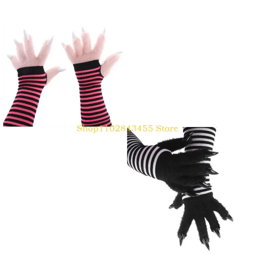 49mc-cats-claw-gloves-fursuit-animal-wolf-paws-mittens-halloween-cosplay-costume-accessories-therians-gear-gift-women-men