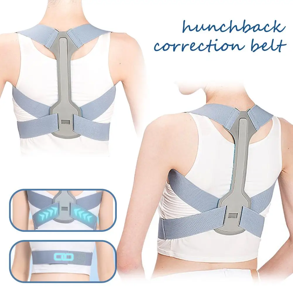 1pc Posture Corrector Adjustable Upper Back Brace Clavicle Support Providing Neck Shoulder Upright Straightener Comfortable