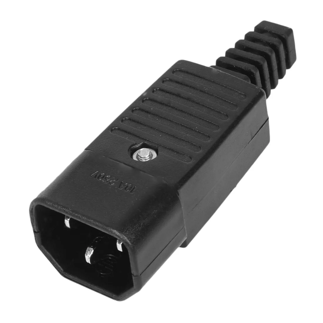 Cable adaptador de corriente IEC 320 C14, conector recargable, enchufe macho de 3 pines, 5 piezas