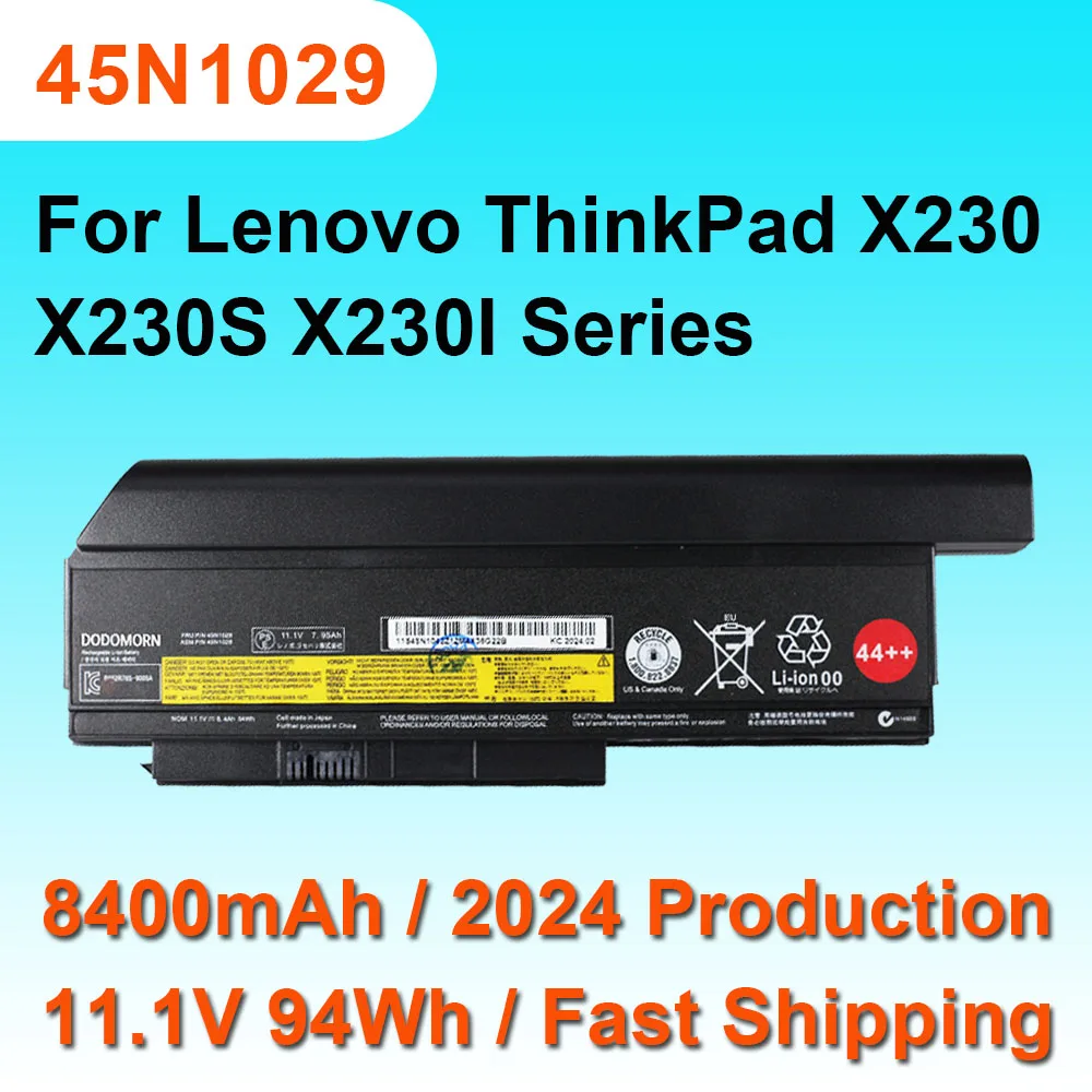 

45N1029 For Lenovo ThinkPad X230 X230S X230I Series Laptop Battery 8400mAh 44++ 45N1021 45N1024 45N1025 With Tracking Number